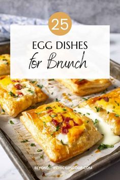 egg dishes for brunch with text overlay