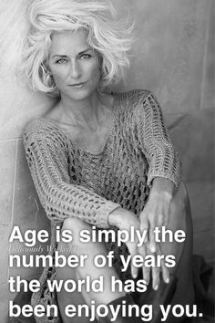 Age is simply the number of years the world has been enjoying you💕 Aging Quotes, 사진 촬영 포즈, Going Gray, Ageless Beauty, Aging Beautifully, Aging Gracefully, 인물 사진, White Photo, Grey Hair