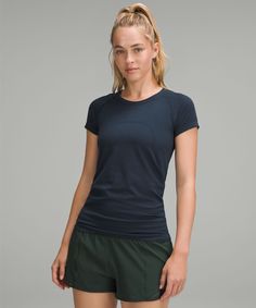 Swiftly Tech Short-Sleeve Shirt 2.0 *Hip Length | Women's Short Sleeve Shirts & Tee's | lululemon Lululemon Clothes, Lululemon Outfit, Lulu Lemon Shorts, Lululemon Swiftly Tech Short Sleeve, Basketball Bag, Swiftly Tech Short Sleeve, Christmas Board, Lululemon Swiftly Tech, Garment Fabric