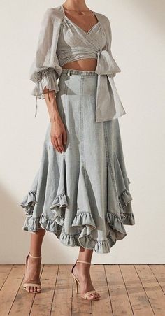 Midi Skirts Summer, Godet Skirt, Rock Outfit, A Skirt, Long Wedding Dresses, Summer Skirts, Skirt Design, Skirt Pattern