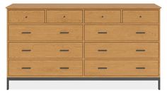 an image of a wooden dresser with drawers