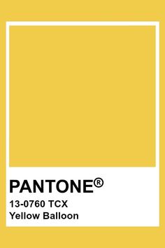 pantone's yellow color is shown with the words, painted in black and white