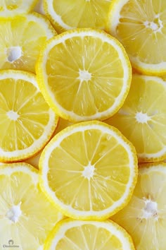 several lemons cut in half sitting on top of each other