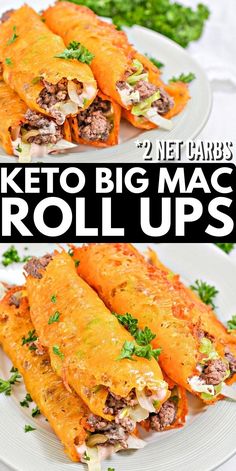 Keto Meat Roll Up, Big Mac Rolls, Big Mac Roll Up, Low Carb Big Mac Casserole, Hamburger Roll Ups, Secretly Healthy Recipes, Hamburger Meat Recipes Keto, Cheese Roll Ups Keto, Carnivore Meal Prep Ideas