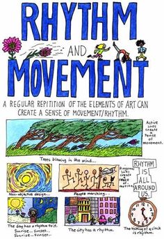 the book cover for rhythm and movement