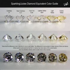 Diamond Colors Grading – Pics Please - Weddingbee Jewelry Facts, Celtic Ring, Rock Minerals, Diamond Color Grade, Jewelry Brands, Sparkly Things