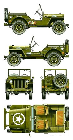 Army Vehicles Trucks, Jeep Blueprint, Us Army Vehicles, Mobil Off Road, Army Jeep, American Pickup Trucks, Mini Jeep, Military Jeep, Vintage Jeep