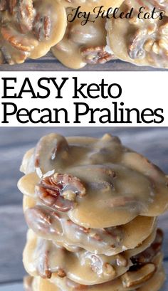 an easy keto pecan pralies recipe that is ready to be eaten