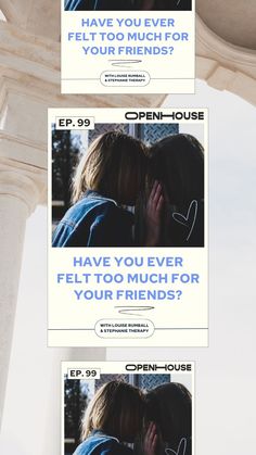 an advertisement for open house with two people kissing each other