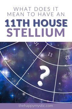 an astro sign with the words what does it mean to have an 11th house stellarum?