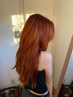 Hair Color For Gingers, Orange Hair No Bleach, Gingery Red Hair, Red Hair Fairy Aesthetic, Ginger Hair No Bleach, Ginger With Shadow Root, Ginger Brownish Hair, Sunset Copper Hair, Ombré Ginger Hair