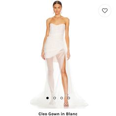 Nwt, Never Worn From Revolve! Didn’t End Up Wearing And Missed The Return Window. Revolve Gown, Revolve Maxi Dress, Revolve Bustier Gown, Revolve White Dress, Red Gowns Revolve, Jade Dress, Max Dress, Revolve Dresses, Metallic Mini Dresses