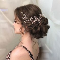 Up Hairstyles For Weddings, Wedding Hair Some Up Some Down, Wedding Hairstyles For Bridesmaids Updo, Prom Hair Updo Elegant, Hair For Wedding, Hairstyles For Weddings, Long Hair Vine, Pearl Hair Piece, Hairstyle For Long Hair