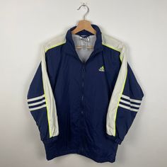 Vintage Adidas Windbreaker | Youth Medium/Women's XXS | Blue Condition: Good Condition, faint mark on sleeve  Tagged Size: Youth Medium Fit's Like: Youth Medium/Women's XXS MEASUREMENTS📏: ---------------------------------- PIT-TO-PIT: 20" LENGTH: 26.5" ❓Feel free to contact us anytime for any further questions/inquiries 🌎We offer worldwide shipping! Adidas Vintage, Adidas Windbreaker, Vintage Adidas, Outerwear Women, Adidas Women, Favorite Outfit, Jackets & Coats, Adult Outfits, Adidas