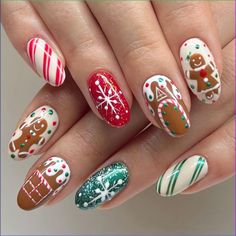 Discover the latest trends ✨ and stunning ideas for beautiful nails 😍. From chic minimalist designs to glamorous nail art 💅, find inspiration to elevate your manicure game! ❤ Fake Nails White, Nail Art Noel, Ballet Nails, Christmas Nail Ideas, Halloween Fest, Nagel Tips, Cute Christmas Nails, Holiday Nail, Her Nails