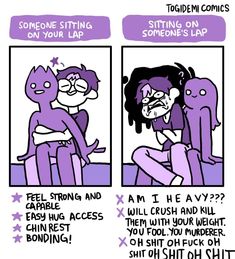 comic strip with two women sitting on the couch