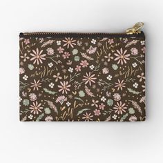 Looking for a zipper pouch to carry your makeup, pencils, phone, cards, change, or school supplies? This pouch is available in three sizes. Ditsy Floral Pattern