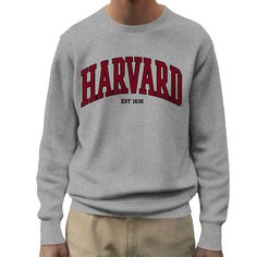 PRICES MAY VARY. This Harvard University Logo long sleeve crewneck sweatshirt is a great addition to any collector's wardrobe featuring the classic Harvard logo, making it perfect for those who love Harvard history or are students at this famed university. Perfect for any fan and a great gift for all occasions: birthday, anniversary, graduation, Christmas, or any holiday. It's the perfect gift for your friends or loved ones. Soft, durable, and machine washable. Made from high-quality materials, Harvard University Logo, Harvard Logo, Collegiate Font, Harvard Sweatshirt, Arch Logo, Logo Making, University Logo, University Sweatshirts, Harvard University