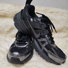 Brand New, Never Worn (Only Tried Left Shoe On) Women's Nike V2k Runtekk Running Shoes. Too Late To Return, Too Big For Me. Paid $120 Plus Tax. Smoke Free Home. Nike Air Vapormax Women, Nike Leather Sneakers, Nike V2k, Black Synthetic Running Shoes With Moisture-wicking, Black Moisture-wicking Running Shoes For Training, Sporty Black Gore-tex Running Shoes, Nike 95, Nike Waffle Racer, Functional Black Gore-tex Running Shoes