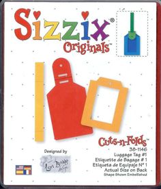 an advertisement for sizzix originals cut - n - fold with scissors and cutting board