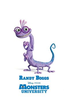 the poster for the animated movie, randy boggs's monsters and monsters university