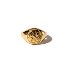 A stunning signet ring, designed to represent power and strength. Our Lion stamp is confident and has fierce individuality. Perfect for men and women as it comes in a range of sizes and is waterproof, tarnish safe and allergy safe. We take care in the details like crafting the underside of the ring in smooth gold so it's a quality piece and a delightful gift, from every angle. Pair it with a blazer or a bikini to add instant aristocrat. The diameter of the ring across the top is approx. 15mm and Symbolic Engraved Open Ring, Tarnish Resistant, Symbolic Engraved Open Ring Tarnish Resistant, Vintage Adjustable Signet Ring, Tarnish Resistant, Vintage Adjustable Signet Ring Tarnish Resistant, Vintage Adjustable Tarnish Resistant Signet Ring, Adjustable Symbolic Signet Ring Tarnish Resistant, Adjustable Tarnish Resistant Signet Ring, Adjustable Tarnish-resistant Signet Ring, Symbolic Tarnish-resistant Signet Ring For Gift