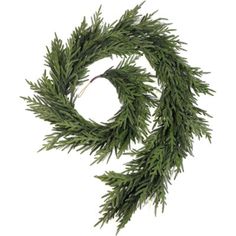 a close up of a wreath on a white background