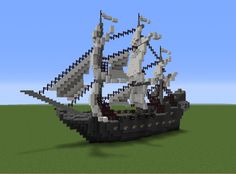 Pirate Boat Minecraft, Minecraft Pirate Ship Blueprints, Minecraft Boat Blueprints, Minecraft Ship Blueprint, Minecraft Boat Build, Minecraft Boat Ideas, Minecraft Ship Ideas, Minecraft Pirate Builds, Minecraft Pirate Ship