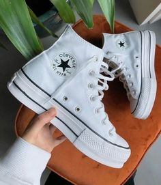 Aesthetic Shoes Converse, Boty Converse, Cute Converse Shoes, Converse Outfits, Cute Converse, Platform Converse, Shoes Converse