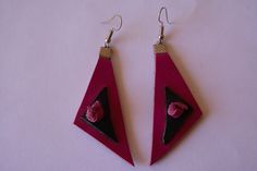 Unique handmade cute leather earrings , perfect for present Red Leather Earrings For Gifts, Handmade Leather Earrings For Gifts, Leather Earrings As A Gift, Trendy Handmade Purple Earrings, Elegant Leather Earrings For Gift, Trendy Pink Earrings For Gifts, Elegant Leather Earrings As Gift, Elegant Leather Earrings Perfect For Gifts, Trendy Handmade Leather Earrings