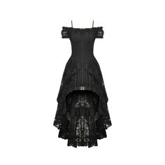 This gothic slip dress is off-shoulder and has short lace sleeves. The high-low hem is ruffled and layered lace patchwork. Lace-up on the back for adjustment. Super elastic fabric and slim fitted silhouette. 
 
Material: Nylon; Cotton; Rayon 
Weight: 0.6KG 
Size: XS-XXL 
SKU:?DW798 Gothic Prom Dress, Dark In Love, Regency Dress, Gothic Clothes, Gothic Dress, Velvet Lace, Black Wedding Dresses, Gothic Outfits