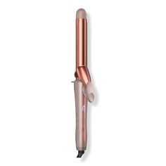 InfinitiPRO By Conair Titanium Curling Iron Luxe Series - Rose Gold -  InfinitiPRO By Conair Rose Gold Titanium Curling Iron. Curl with confidence, creating smooth, shiny classic curls that last.    Benefits     Titanium Technology glides effortlessly for polished results 5 Digital Heat Settings; easy-to-select custom heat setting style every hair type True Ceramic Heater: Heat reaches 400 Degree F and stays even across the barrel for damage-free styling Less Damage with Even Heat     Features Hair Waver Iron, Wand Curler, Classic Curls, Hair Dryer Set, Thick Locks, Titanium Flat Iron, Hair Diffuser, Professional Hair Tools, Barrel Curling Iron