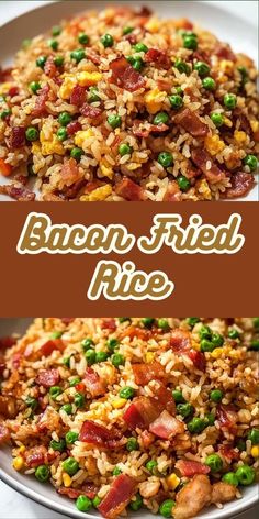 Bacon Fried Rice combines crispy bacon, fluffy rice, and fresh vegetables for a dish that’s full of bold, savory flavors. 🥓🍚 A quick and easy meal that’s ready in under 30 minutes, perfect for family dinners or casual gatherings. 🌟 This versatile dish works well as a main course or a side. The addition of a fried egg takes it to the next level of comfort food. 🍳 #BaconFriedRice #EasyDinnerRecipes #ComfortFood #QuickMeals #RiceLovers 💛🍳 Egg Fried Rice Recipe Easy, Grains Recipes, Beef Noodles, Savory Rice