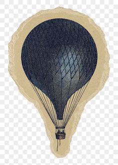 a drawing of a hot air balloon flying in the sky, on a white background