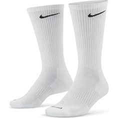 Perform your best. Step up your game in comfort with these men's Nike crew socks and their moisture-wicking technology.6-packCrew length hits mid-calfNike Dri-FIT fabric helps you stay dry and comfortableBreathable fabricArch band contouringCushioningFIT & SIZINGFits shoe sizes: 8-12FABRIC & CAREPolyester, cotton, nylon, spandexMachine washImported Color: Gray Team. Gender: male. Age Group: adult. Pattern: Solid. Material: Cotton Blend. White Nike Socks, Nike Crew Socks, Volleyball Gear, Foot Exercises, Nike Skateboarding, Nike Socks, Football Socks, Volleyball Shoes, Outdoor Shoes