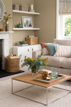 the living room is clean and ready for us to use in its new owner's home