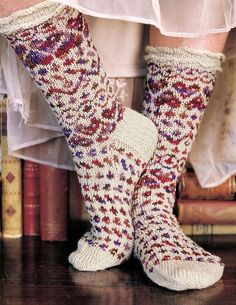 Fair Isle Socks Pattern, Fairy Socks, Fair Isle Socks, Champagne Problems, Creative Knitting, Fair Isle Knitting Patterns, Socks Pattern, On Top Of The World, Winter Love