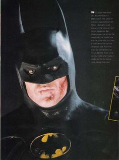 an advertisement for the batman movie starring robin west and his bat - man costume is shown