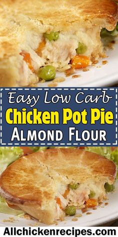 this easy low carb chicken pot pie is the perfect way to use up leftovers