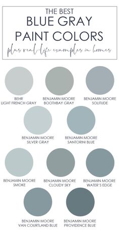 the best blue gray paint colors