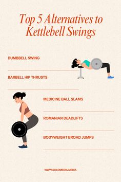 Discover 5 effective alternatives to kettlebell swings to enhance your strength and explosiveness. 

From dumbbell swings to Romanian deadlifts, these exercises target similar muscle groups while offering variety and adaptability to your workouts. 

Perfect for beginners and experienced fitness enthusiasts alike!
#KettlebellSwings #WorkoutAlternatives #StrengthTraining #FitnessTips #HomeWorkouts