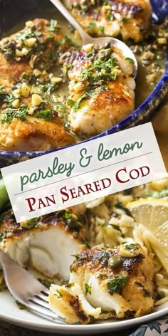 pan seared chicken with parsley and lemon sauce