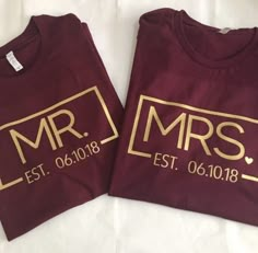 Married Couple Shirts, Couple T Shirt Design, Couple Shirt Design, Cute Couple Shirts, Couple T Shirts, Personalized T Shirt, Honeymoon Shirts, Anniversary Shirt, Matching Couple Shirts