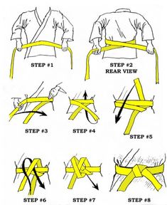 the instructions for how to tie a belt on an iphone screen, including step by step instructions