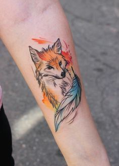 Fox Tattoos, Fox Tattoo Design, Kunst Tattoos, Tattoo Zeichnungen, Disney Tattoo, Geniale Tattoos, Tattoos Art, Fox Tattoo, Wolf Tattoos