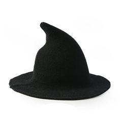 PRICES MAY VARY. [One Size Fits All] Hat Circumference: 22.0"-22.8", Height: 7.8", Brim: 2.7" [Foldable Witch Hat] This is a foldable witch hat with good restorability. Don't worry about the deformation of storage. The edge of the brim is designed with a circle of shaped iron wire, which can perfectly maintain the shape you want [Perfect Choice for Daily&Halloween] Great for blocking ultraviolet rays and protect your skin from sunburn, and you can also keep your head warm in autumn and winter. W Elegant Halloween, Fisherman's Hat, Halloween Witch Hat, Wool Hat Knit, Halloween Hats, Modern Witch, Dress Hats, Girl With Hat, Witch Hat