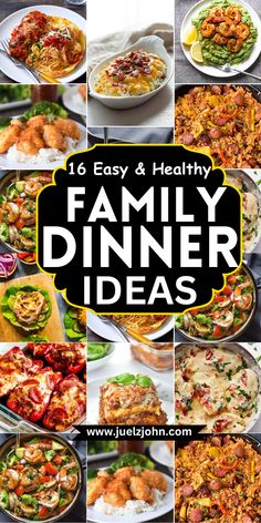 16 easy and healthy family dinner ideas