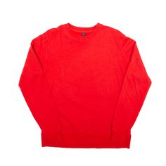 PREMIUM Sweatshirt Red Crew Neck Mens M Red Crew Neck, Wholesale Shoes, Cardigan Coat, Active Wear Tops, Board Shorts, Denim Pants, Denim Dress, Jacket Dress