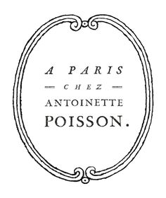 an oval frame with the words, 4 pars chez antioniette posson