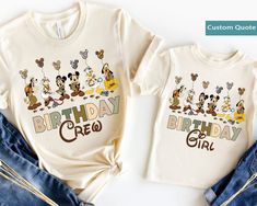 Mickey Friends Animal Kingdom Balloon Birthday Squad Shirt / Birthday Girl Birthday Crew T-shirt Birthday Family Shirts, Disney World Birthday Shirts For Family, Birthday Disney Shirts For Family, Crew Neck Top With Cartoon Print For Birthday Gift, Birthday Disney Shirts, Best Friend Disney Shirts Birthday, Disney Birthday Shirts For Family, Epcot Birthday Shirt, Animal Kingdom Birthday Shirt